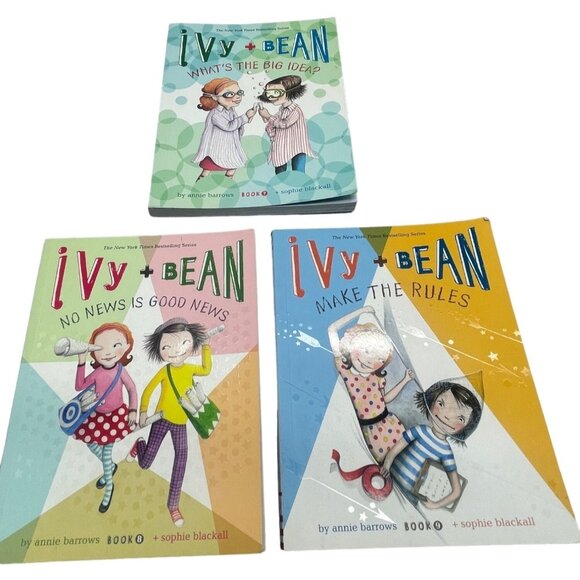 Ivy + Bean paperback books lot of 3 English 2010-2012 by Barrows + Blackall READ - Picture 1 of 6